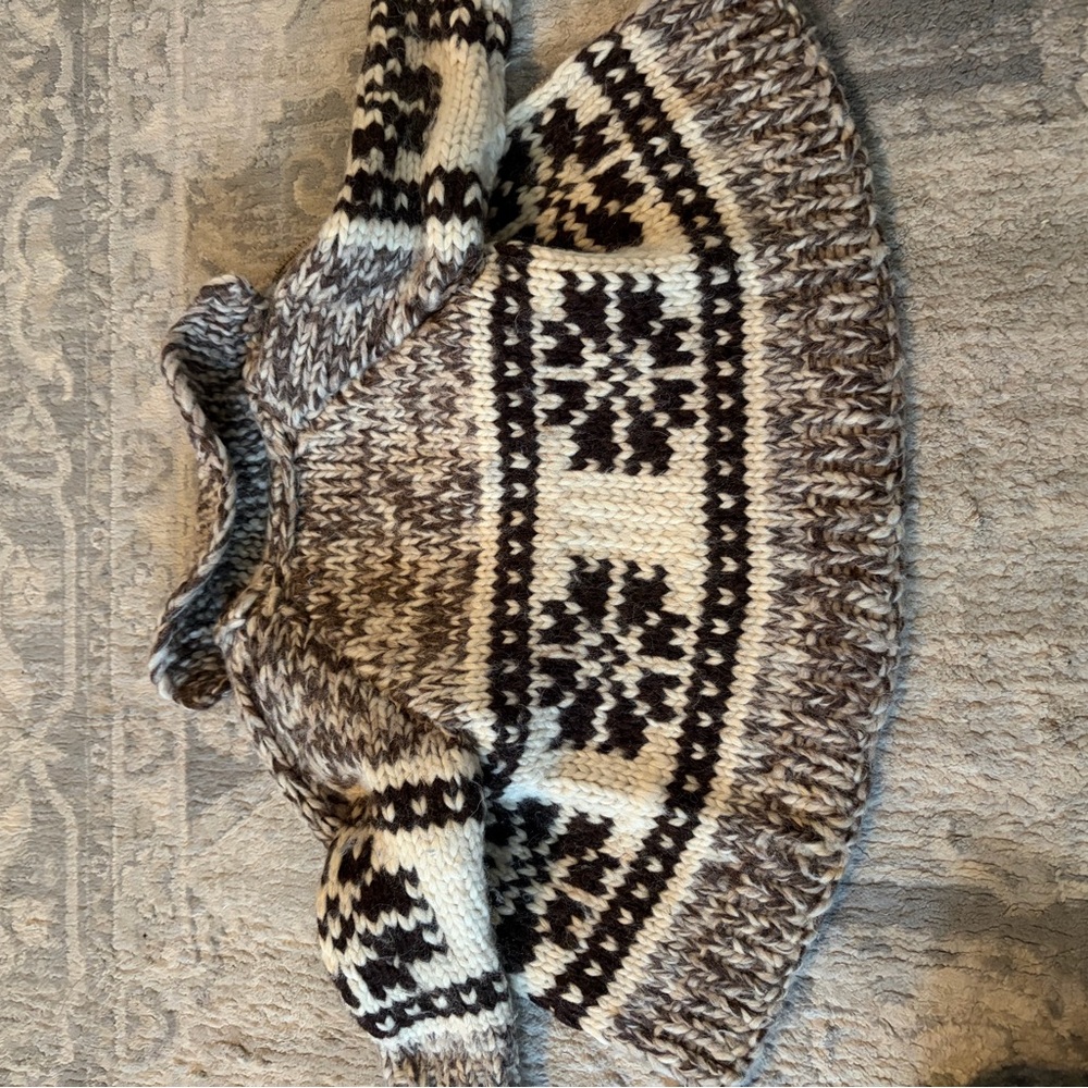 Chunky Knit Zip-Up Sweater - Picture 3 of 3